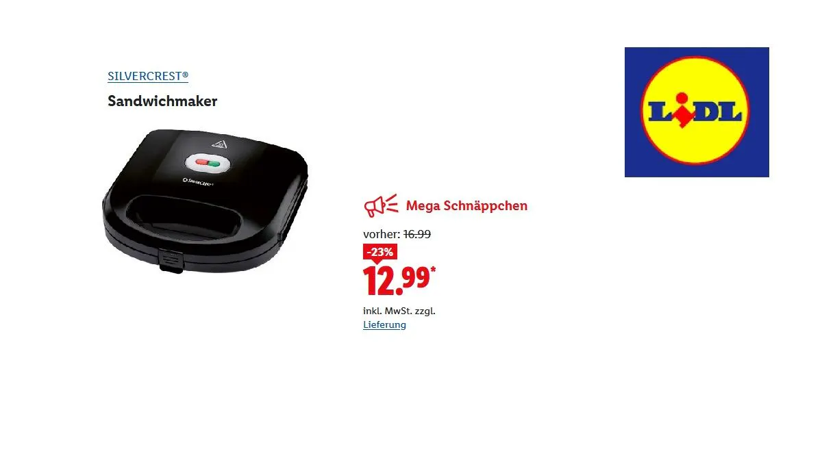 SILVERCREST Sandwich-Maker