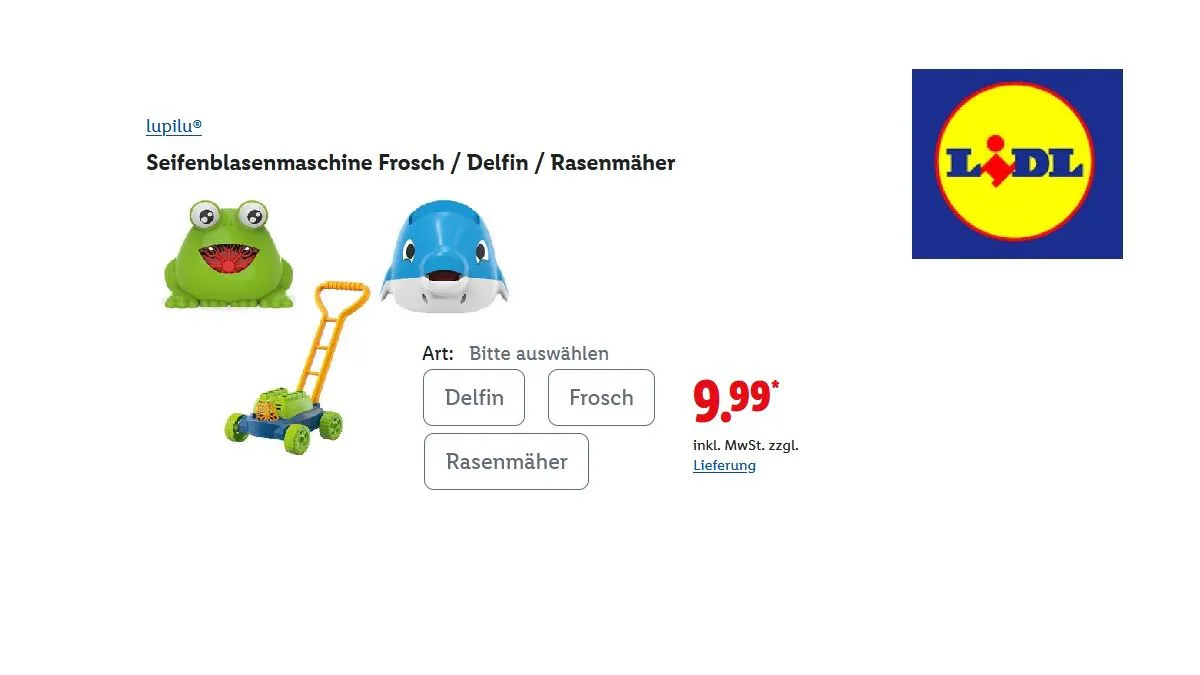 Lupilu Seifenblasen-Maschine