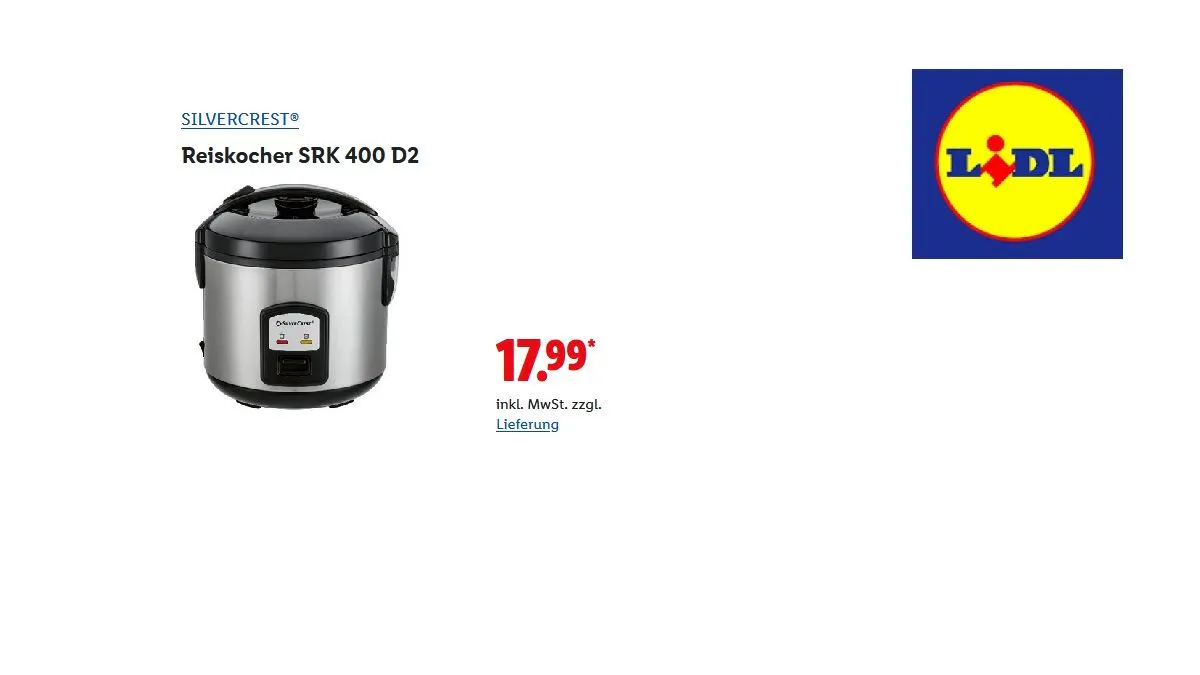SILVERCREST Reiskocher