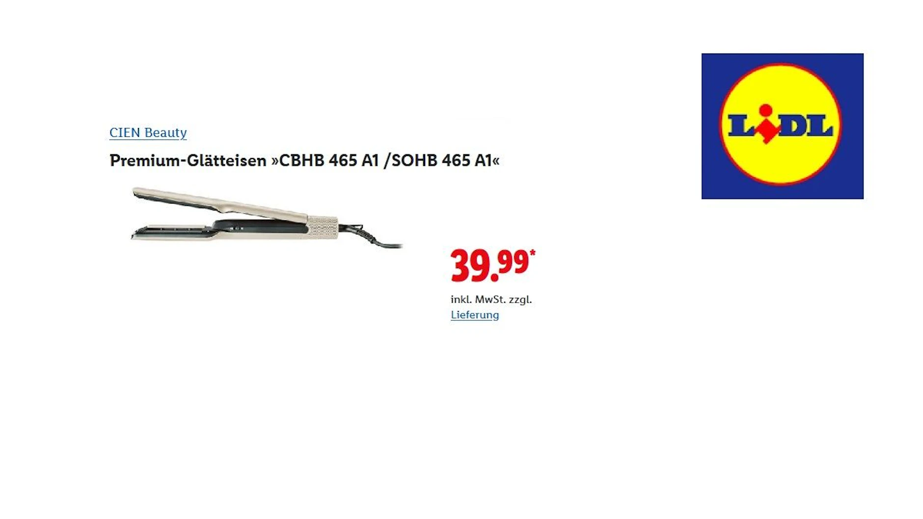 CIEN BEAUTY Premium-Glätteisen