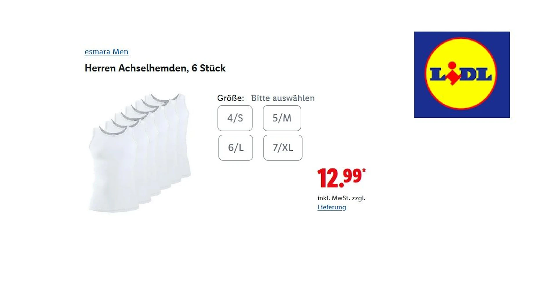 ESMARA Men Achselhemden