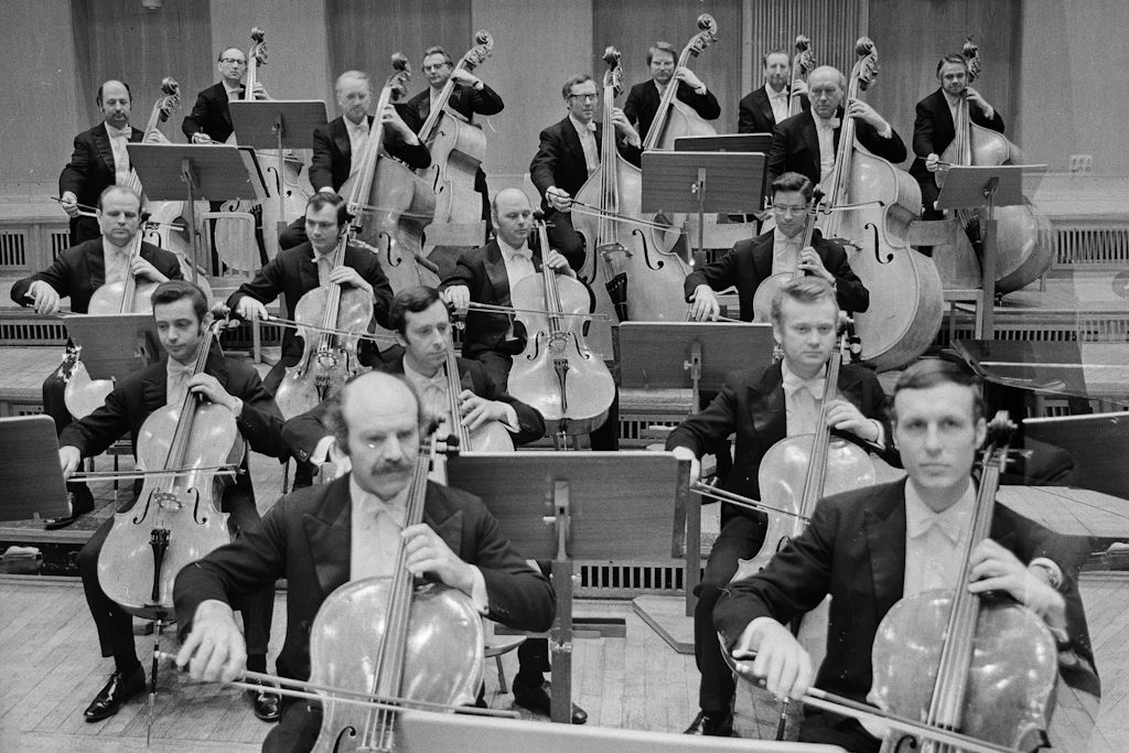 Das Rundfunk-Sinfonieorchester Berlin im Konzertsaal Funkhaus Nalepastraße