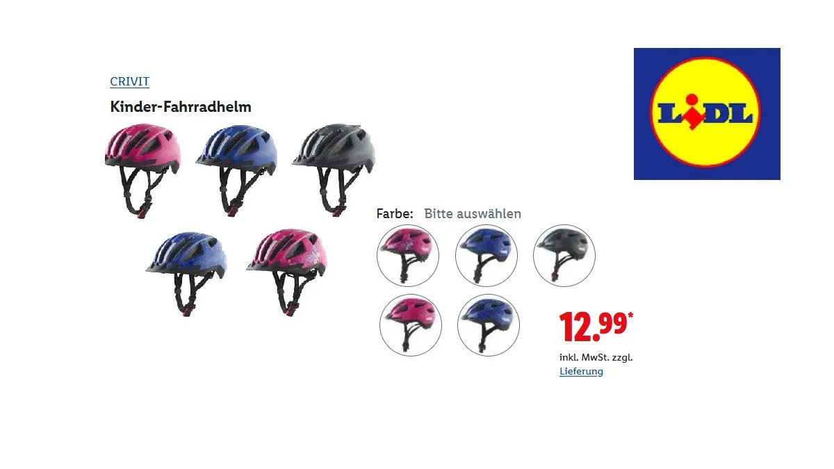 CRIVIT Kinder-Fahrradhelm