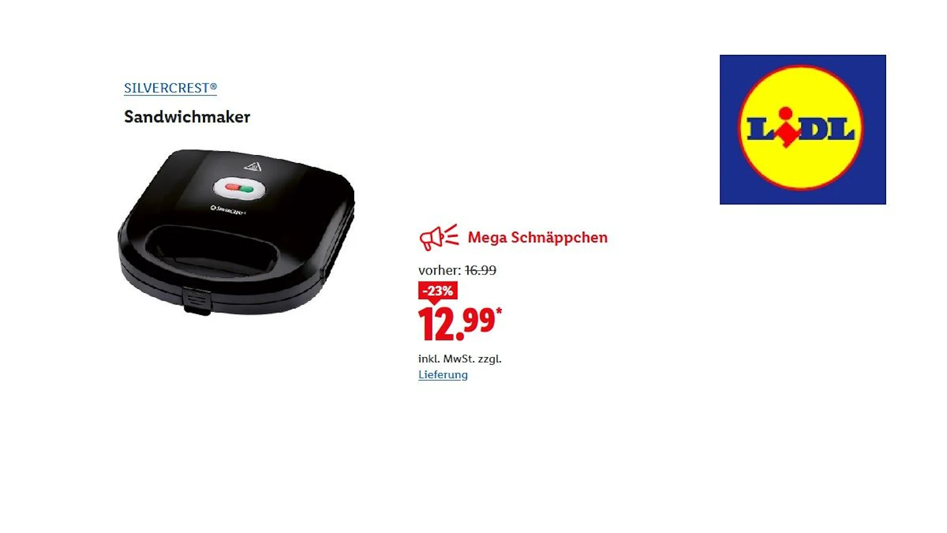 SILVERCREST Sandwich-Maker