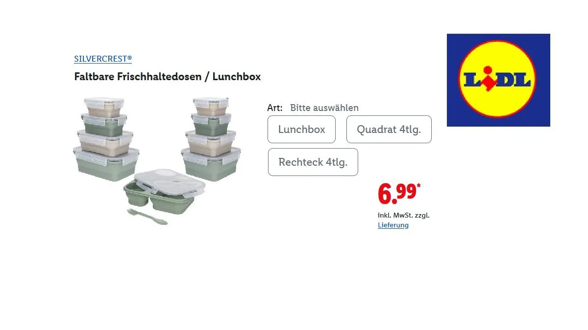 SILVERCREST Faltbare Lunchbox