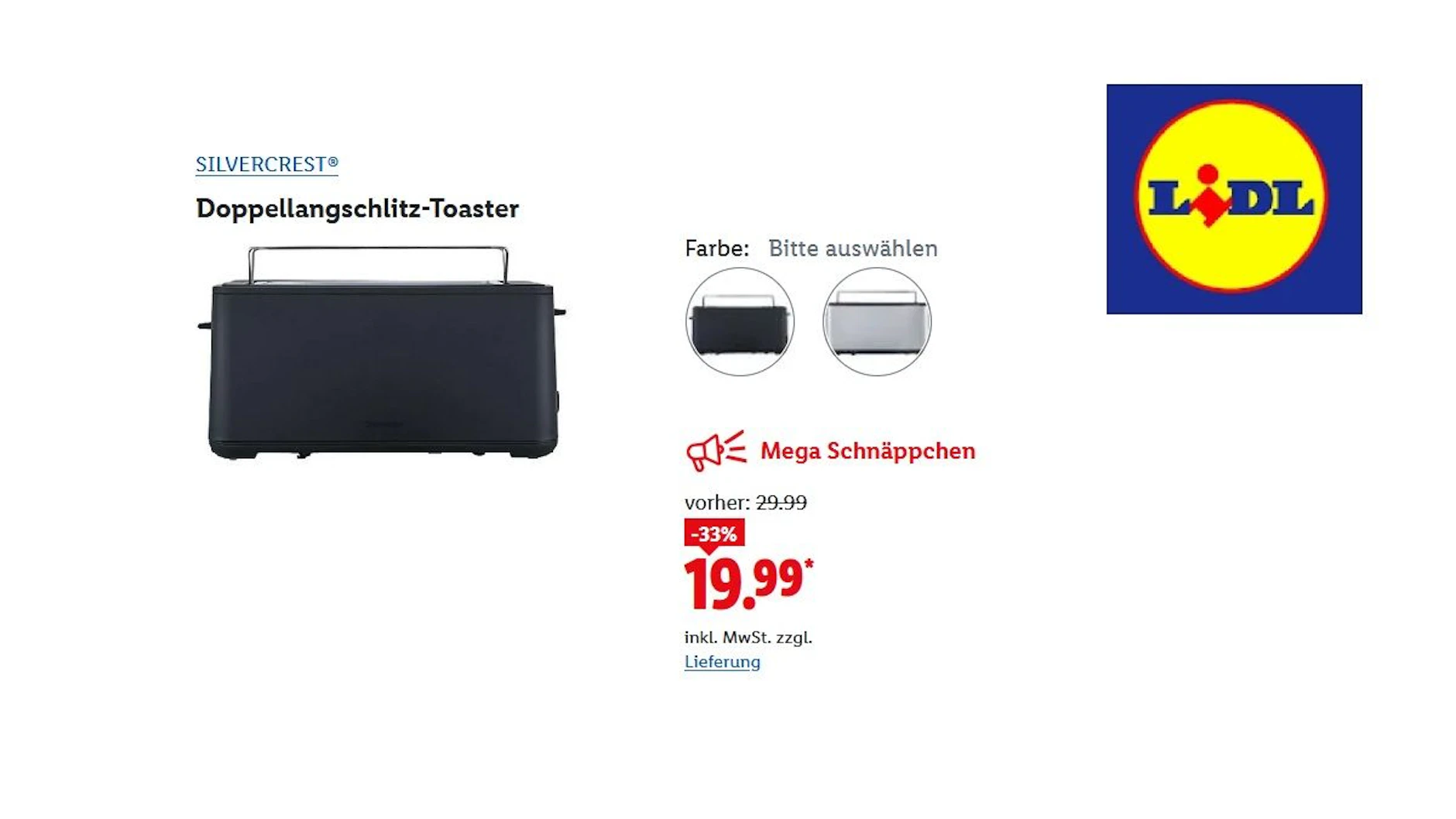 SILVERCREST Doppellangschlitz-Toaster