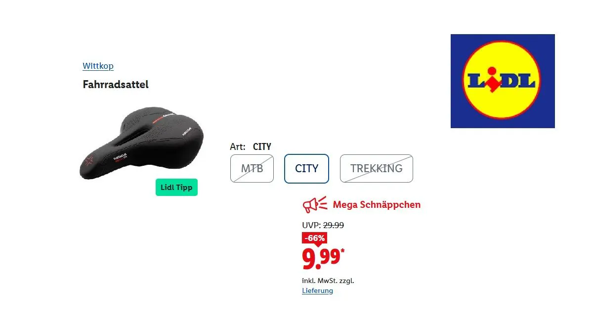 WITTKOP Fahrradsattel