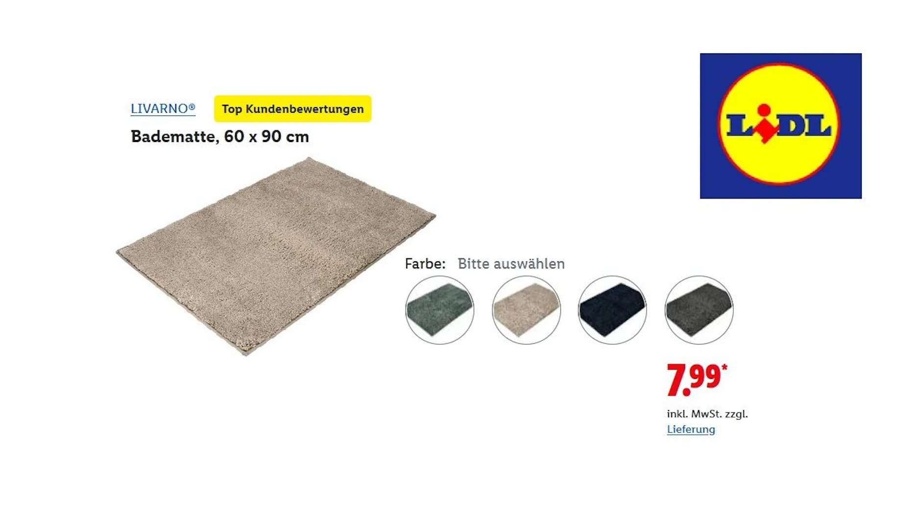 LIVARNO Badematte