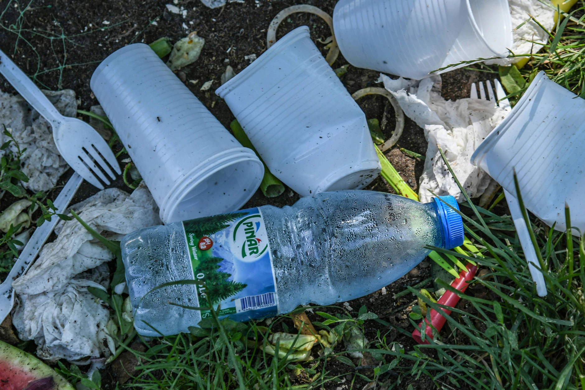 Der Kunststoff, aus dem PET-Flaschen hergestellt werden, macht nur einen kleinen Anteil aller Plastiksorten aus.