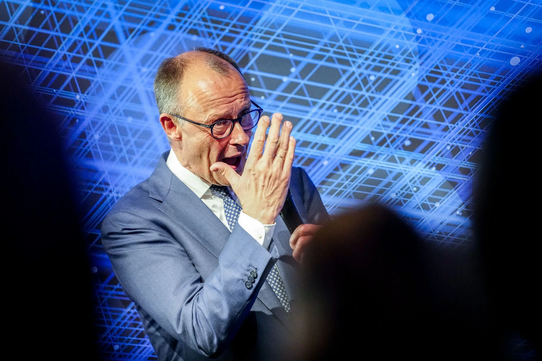 Bundeskanzler Friedrich Merz (CDU) spricht beim Jahresempfang 75 Jahre Bundesverband deutscher Banken