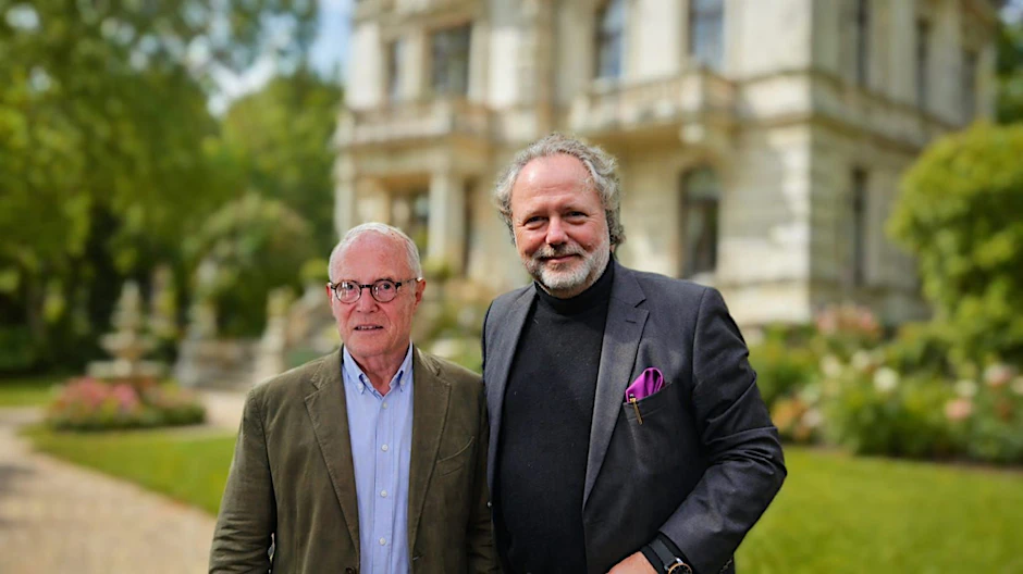 Vettern unter sich: Unser Autor Krister Hennige mit von Puttkamer bei einem Besuch in Bad Pyrmont. 