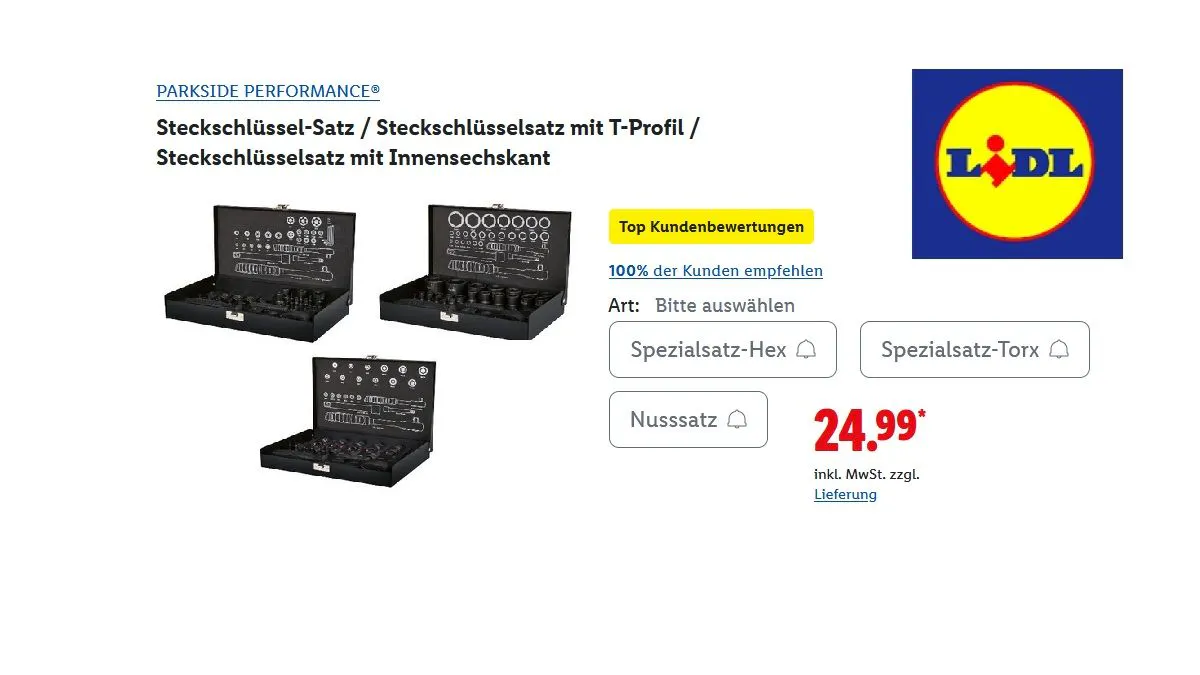 PARKSIDE Performance Steckschlüsselsatz
