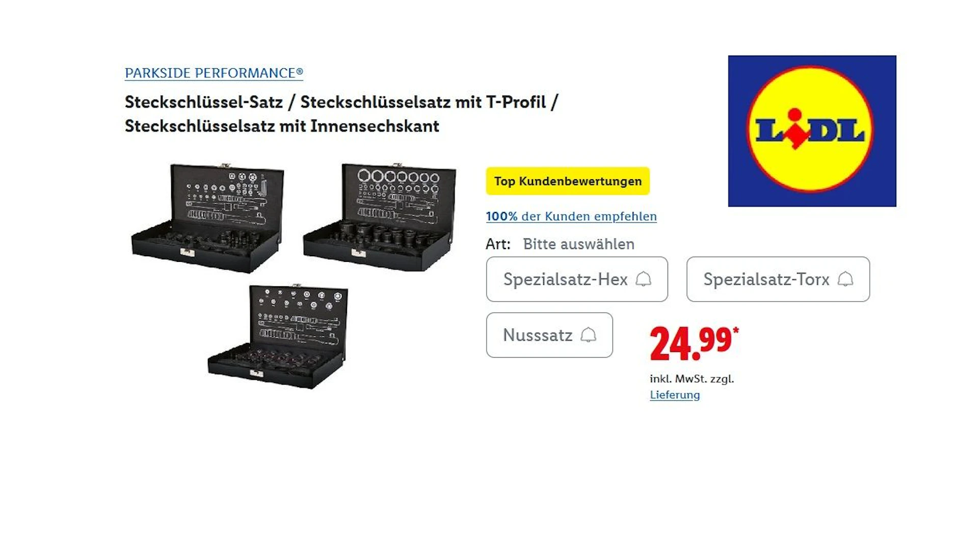 PARKSIDE Performance Steckschlüsselsatz