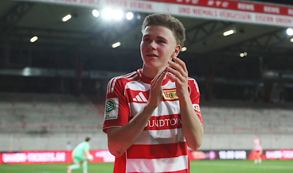 Linus Güther ist der jüngste jemals eingesetzte Profispieler beim 1. FC Union Berlin.
