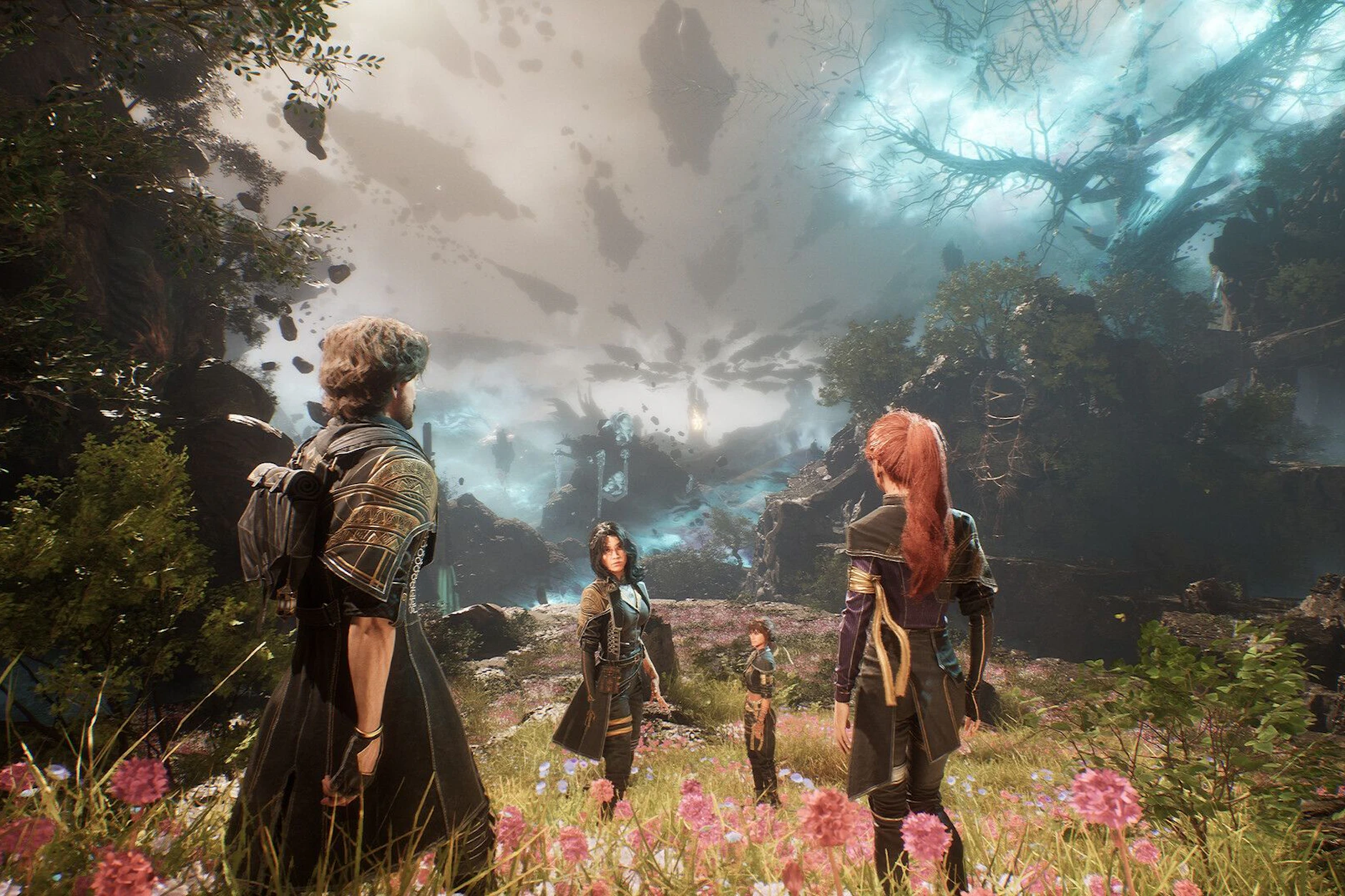 Die Charaktere und die Spielwelt von „Clair Obscur: Expedition 33“ (Aufnahme aus dem Spiel)