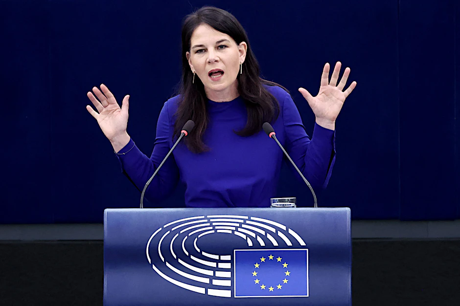 Annalena Baerbock, Präsidentin der UN-Vollversammlung, war bei einer US-Late-Night-Show zu Gast.