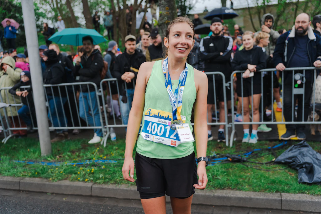 Siegerin Antonia Müller: Die Lokalmatadorin hat in Leipzig ihren Triumph von 2024 wiederholen können.