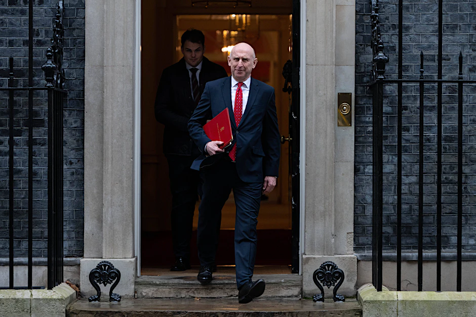 Der britische Verteidigungsminister John Healey in London