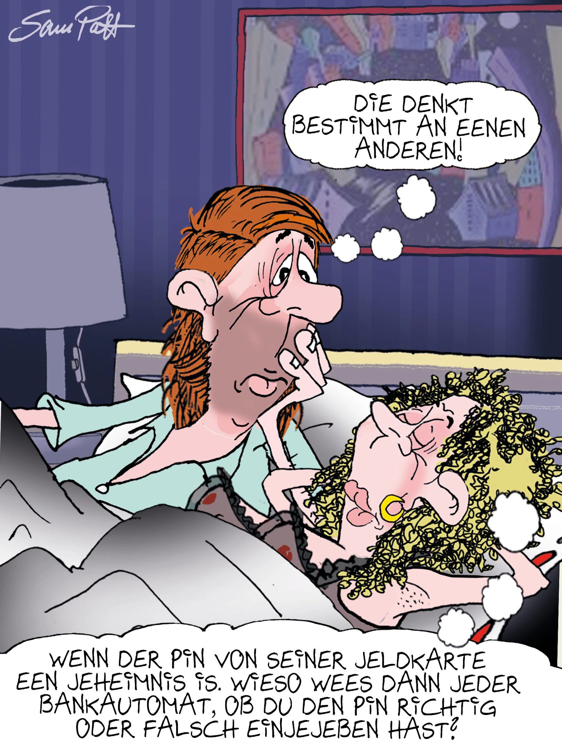 Der Cartoon des Tages kommt jeden Tag von unserem Zeichner Sam Paff aus Berlin - lassen Sie sich von seinem Berliner Humor verzaubern!