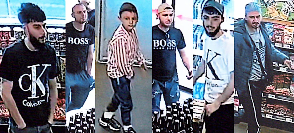 Fünf Männer und ein Kind werden gerade von der Polizei gesucht. Sie sollen eine Tankstelle betrogen und bestohlen haben.