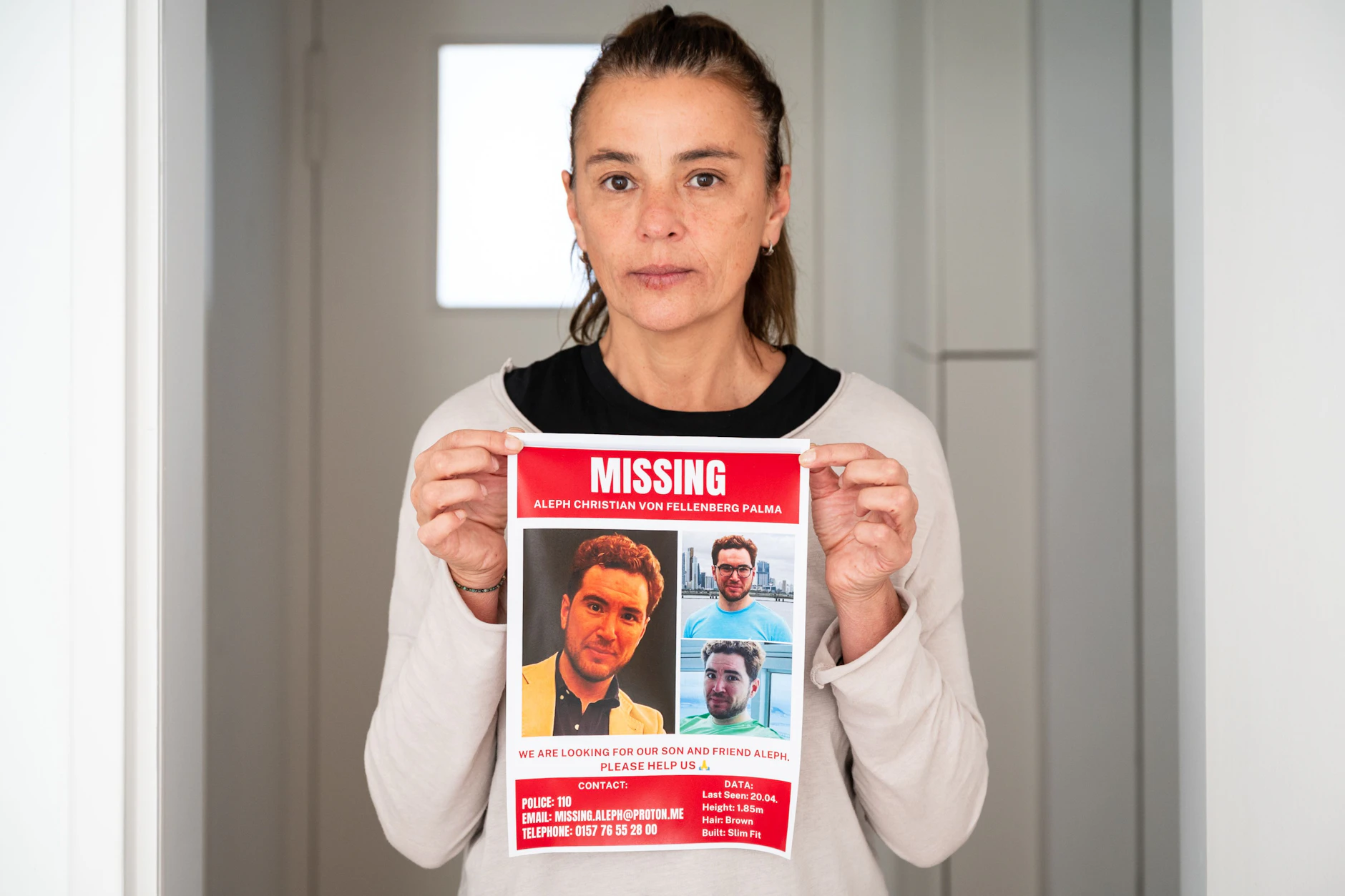 Marisol Palma Behnke hofft, dass ihr Sohn gefunden wird.