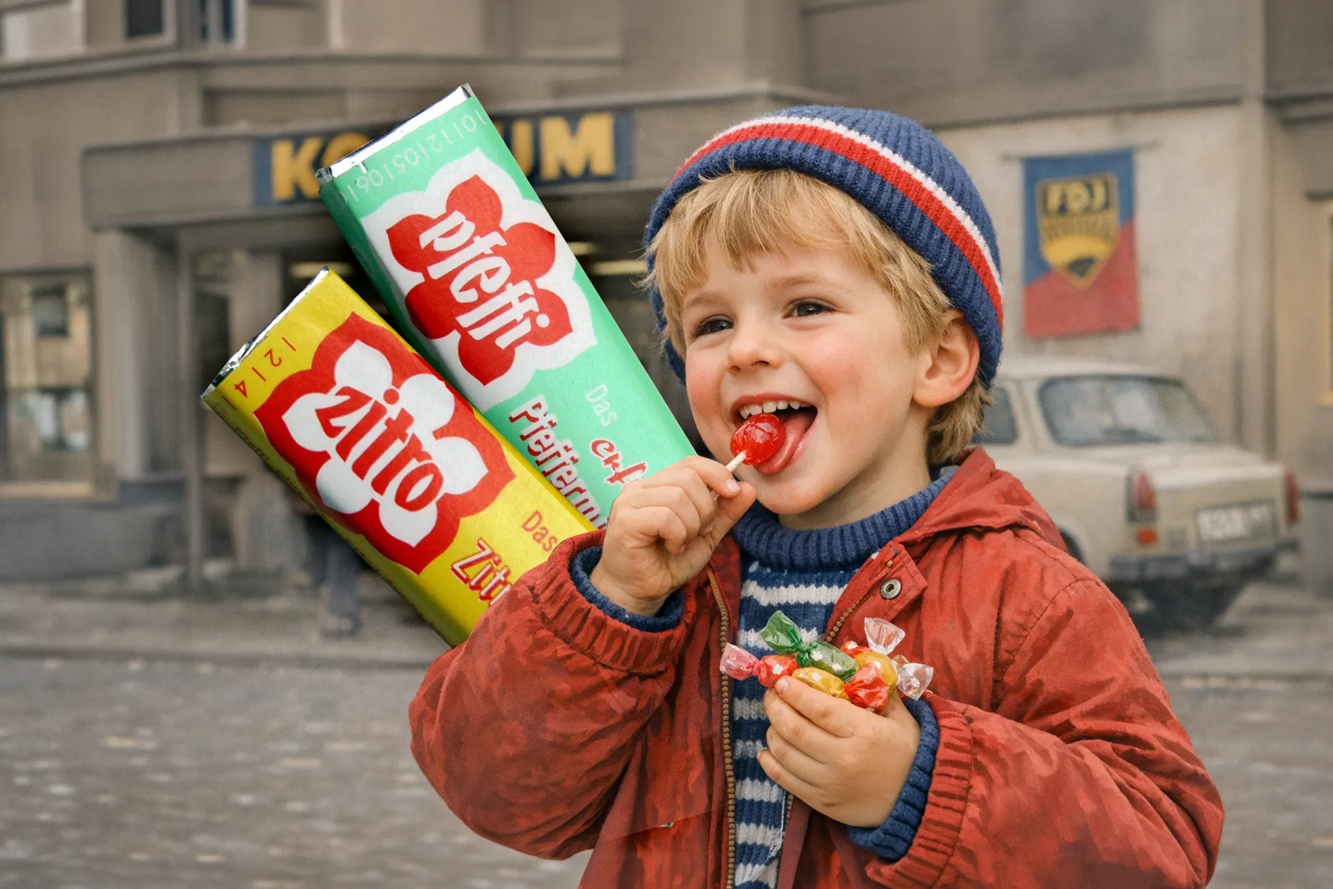Pfeffi und Zitro waren schon zu DDR-Zeiten Kult. Die Wende zerstörte die beliebten Bonbons, doch zur Jahrtausendwende erlebten sie ein Comeback.
