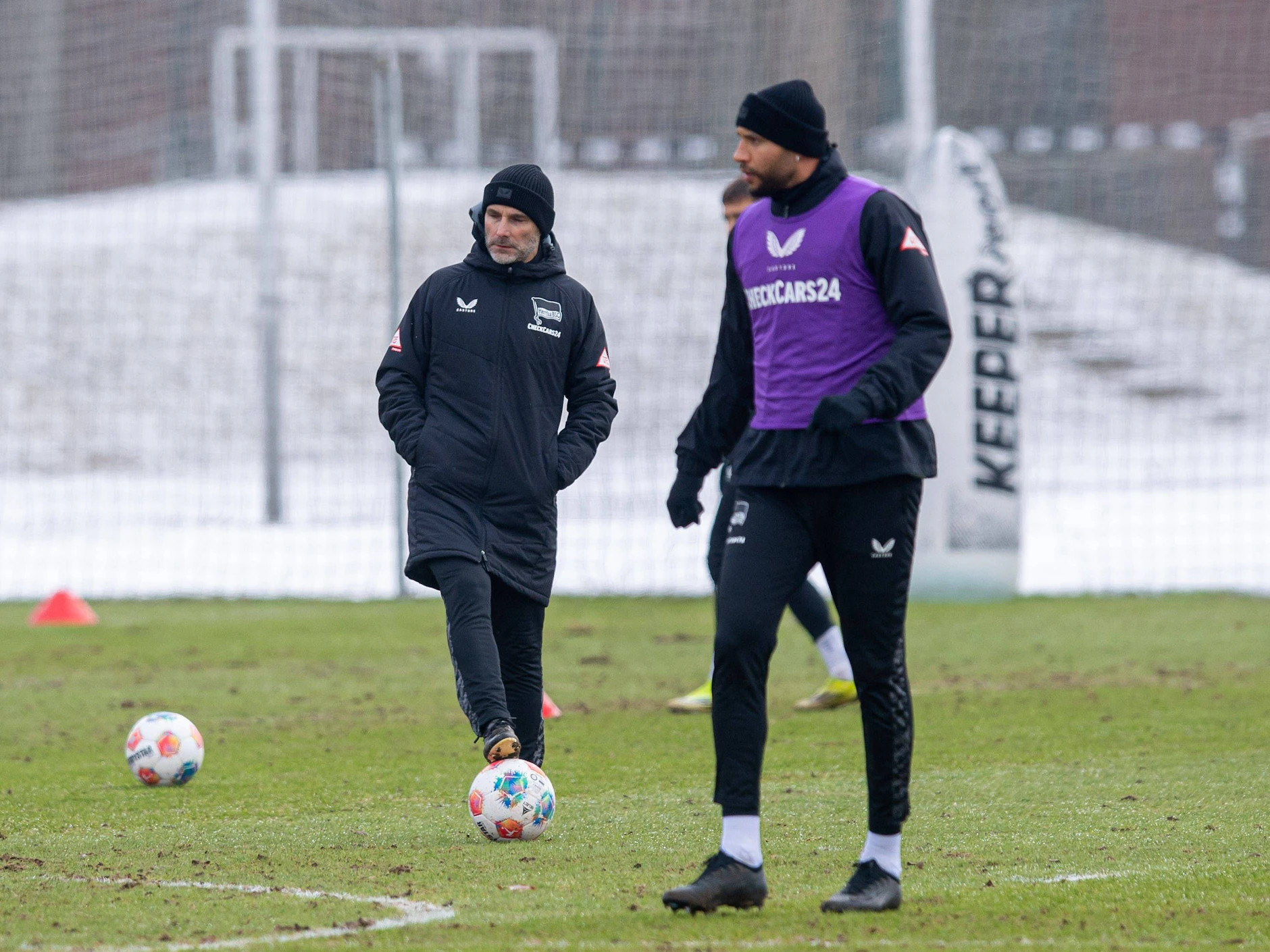 Hertha-Trainer Stefan Leitl hätte Jay Brooks gerne spielen lassen, doch der Verteidiger war unglücklicher Dauerpatient.