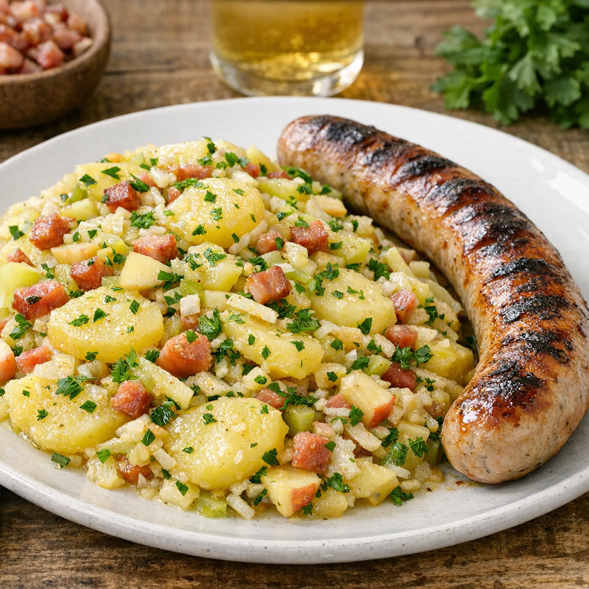 Kartoffelsalat Rennsteig-Art: Thüringer Rezept von Kurt Drummer