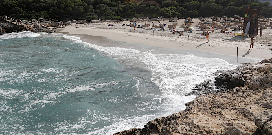 Der Strand von Cala Mendia in Manacor auf Mallorca
