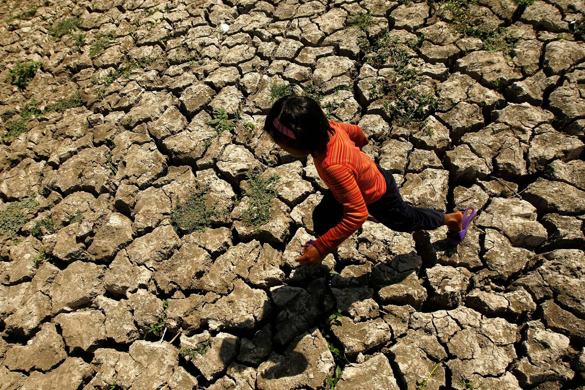 Dürre auf den Philippinen 2010: Das Wetterphänomen El Niño ließ Kanäle austrocknen.