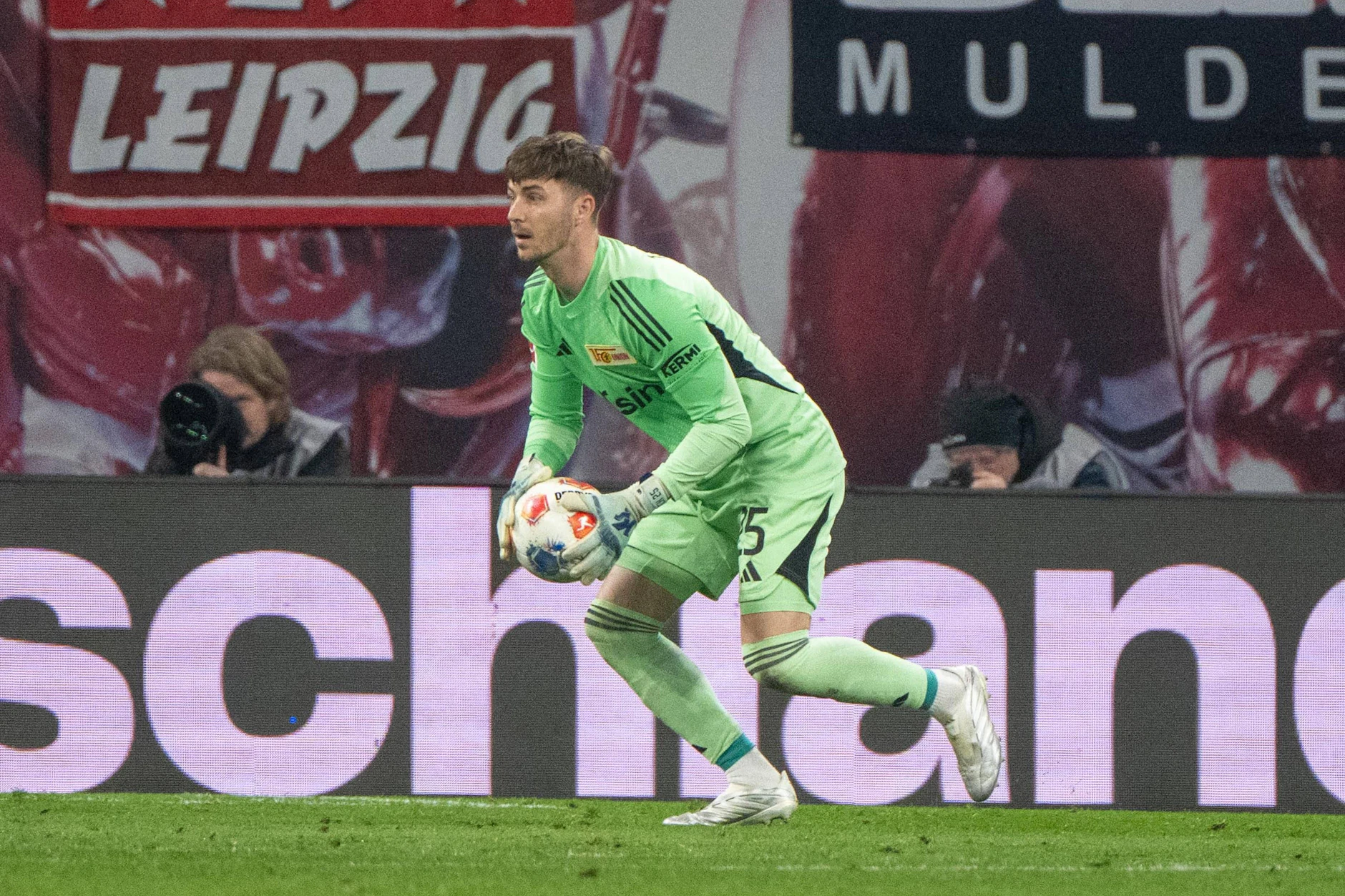 Carl Klaus absolvierte beim Union-Gastspiel in Leipzig seine erste Partie in der Bundesliga.