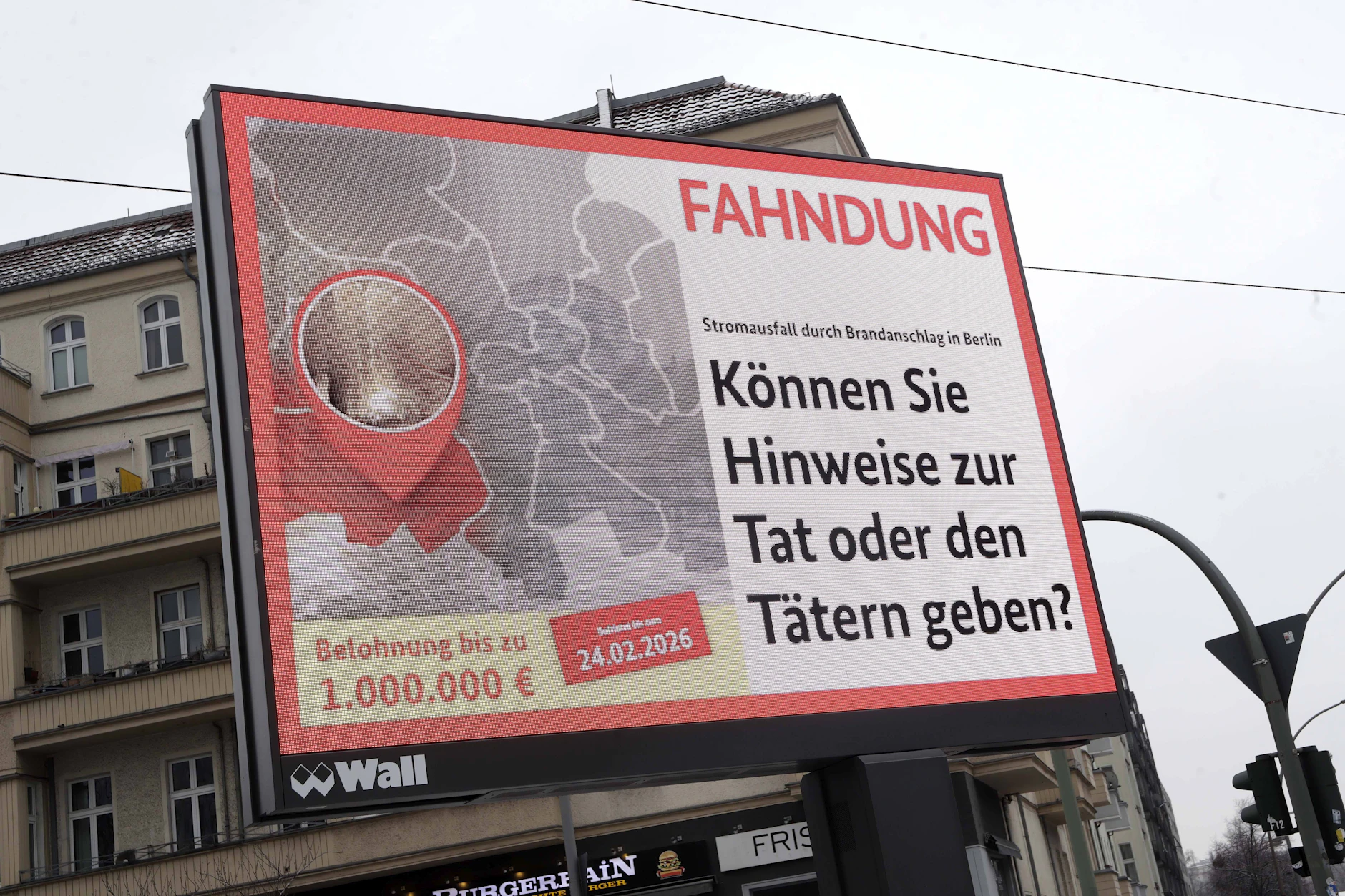 Fahndungsplakat des BKA: Der Sabotageakt am Berliner Stromnetz beunruhigte die Stadtgesellschaft nachhaltig.