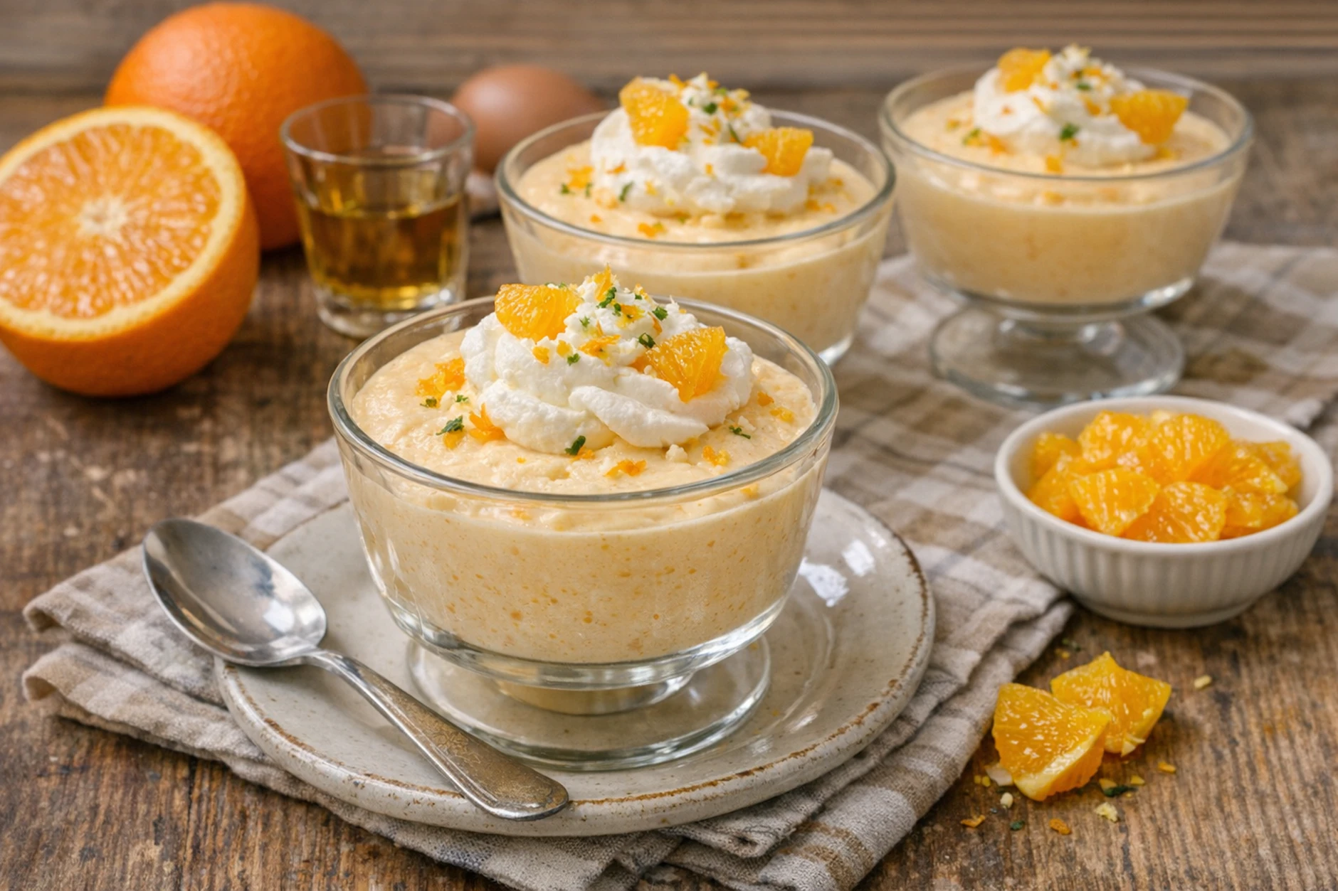 Schlemmen wie im Palasst der Republik. Leckere Orangencreme stand dort zu DDR-Zeiten in mehreren gastronomischen Einrichtungen auf der Karte.