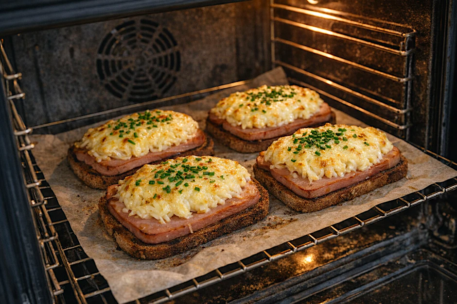 Sieht lecker aus? Ist es auch! Bauerntoast aus dem Ofen ist eine wirklich spezielle überbackene Schnitte aus der DDR. Aber: Sie sollten dieses Rezept unbedingt mal ausprobieren!