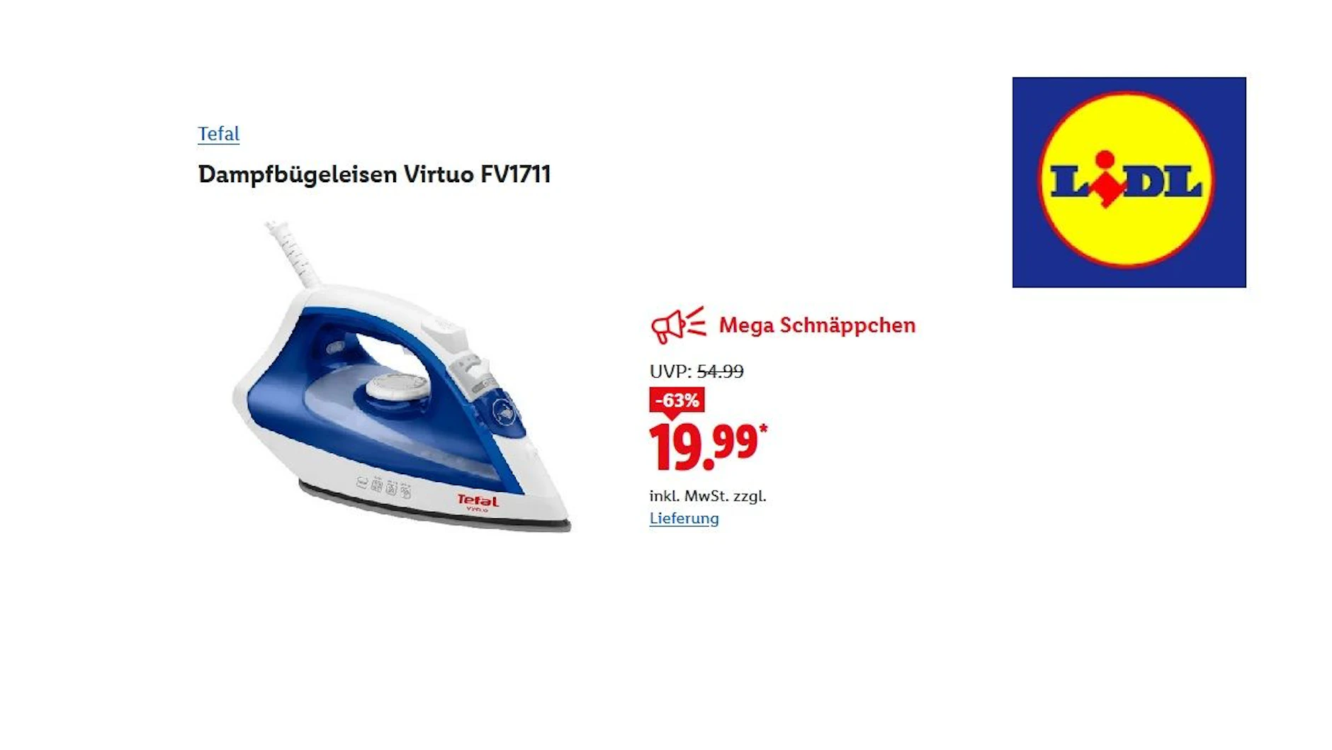 Tefal Dampfbügeleisen