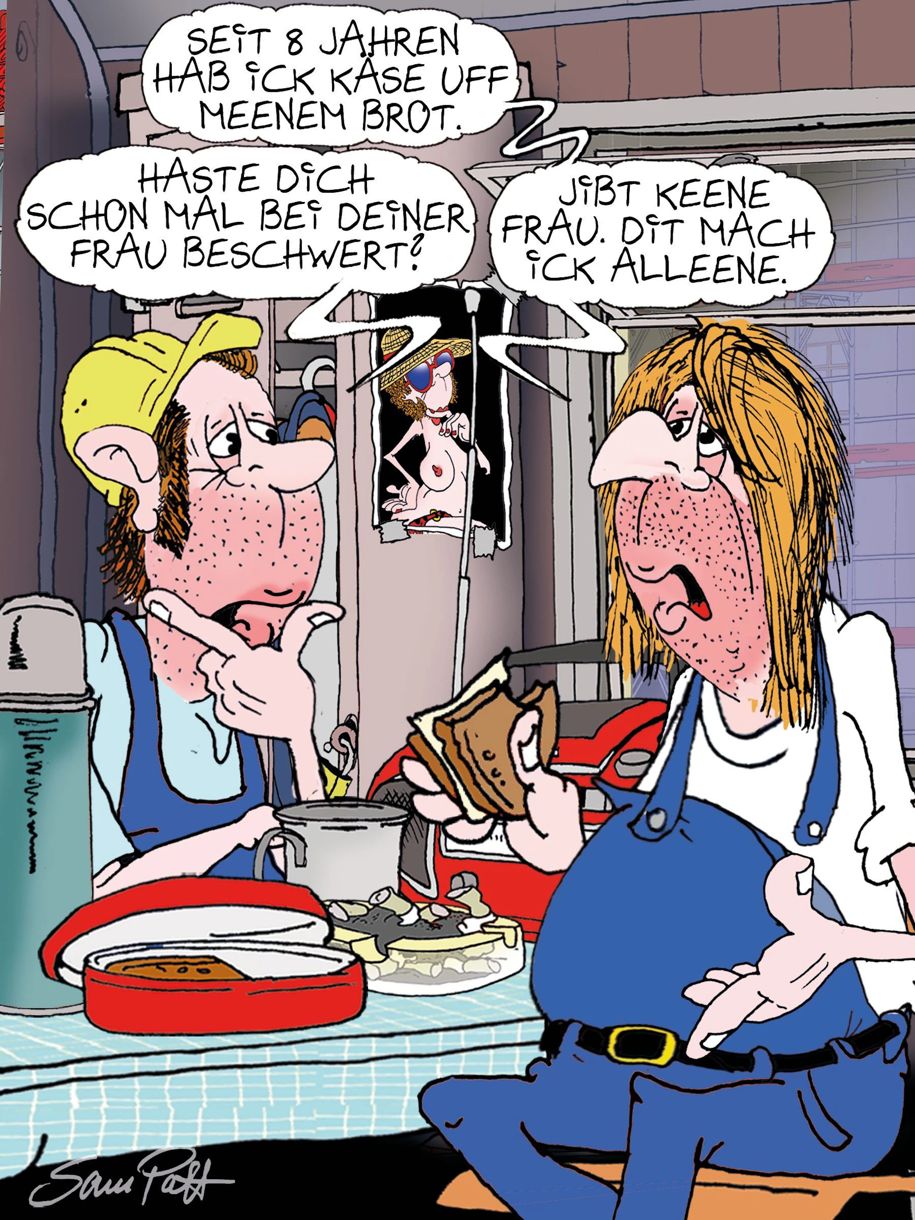 Der Cartoon des Tages kommt jeden Tag aus der Feder unseres Zeichners Sam Paff aus Berlin.