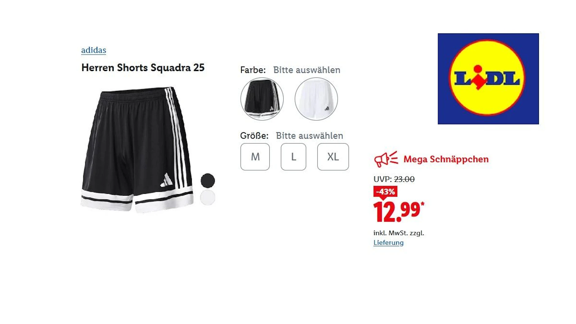 adidas Herren Shorts Squadra 25