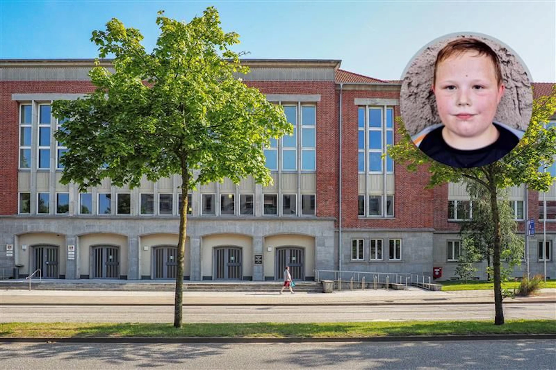 Das Landgericht Rostock. Hier findet der Prozess gegen die angeklagte Gina H. im Fall&nbsp; des getöteten Fabian aus Güstrow statt.