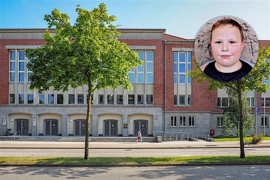 Das Landgericht Rostock. Hier findet der Prozess gegen die angeklagte Gina H. im Fall&nbsp; des getöteten Fabian aus Güstrow statt.