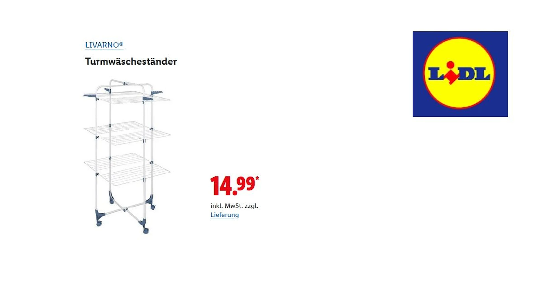 Livarno Turmwäscheständer