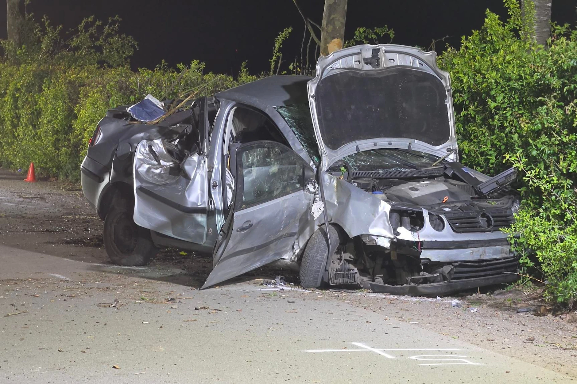 Horror-Crash in Damme! In diesem Auto-Wrack starben zwei 19-Jährige