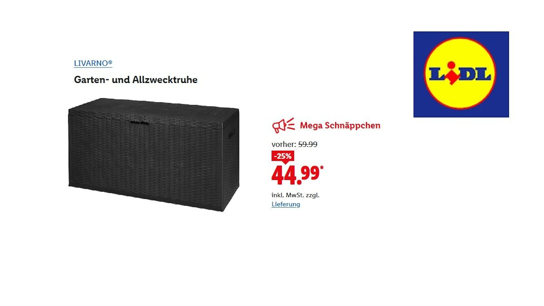 Livarno Garten- und Allzwecktruhe