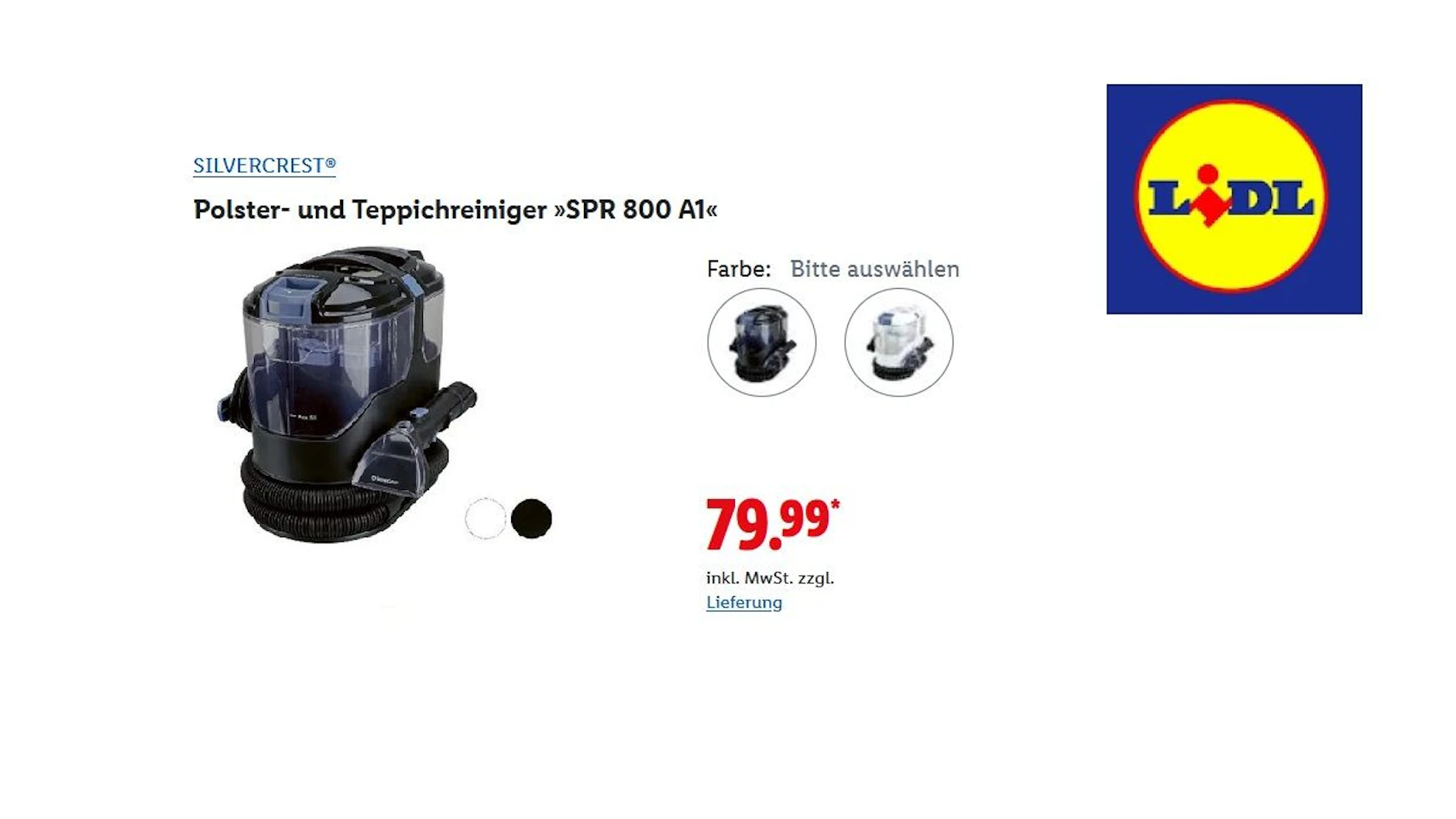 Silvercrest Polster- und Teppichreiniger