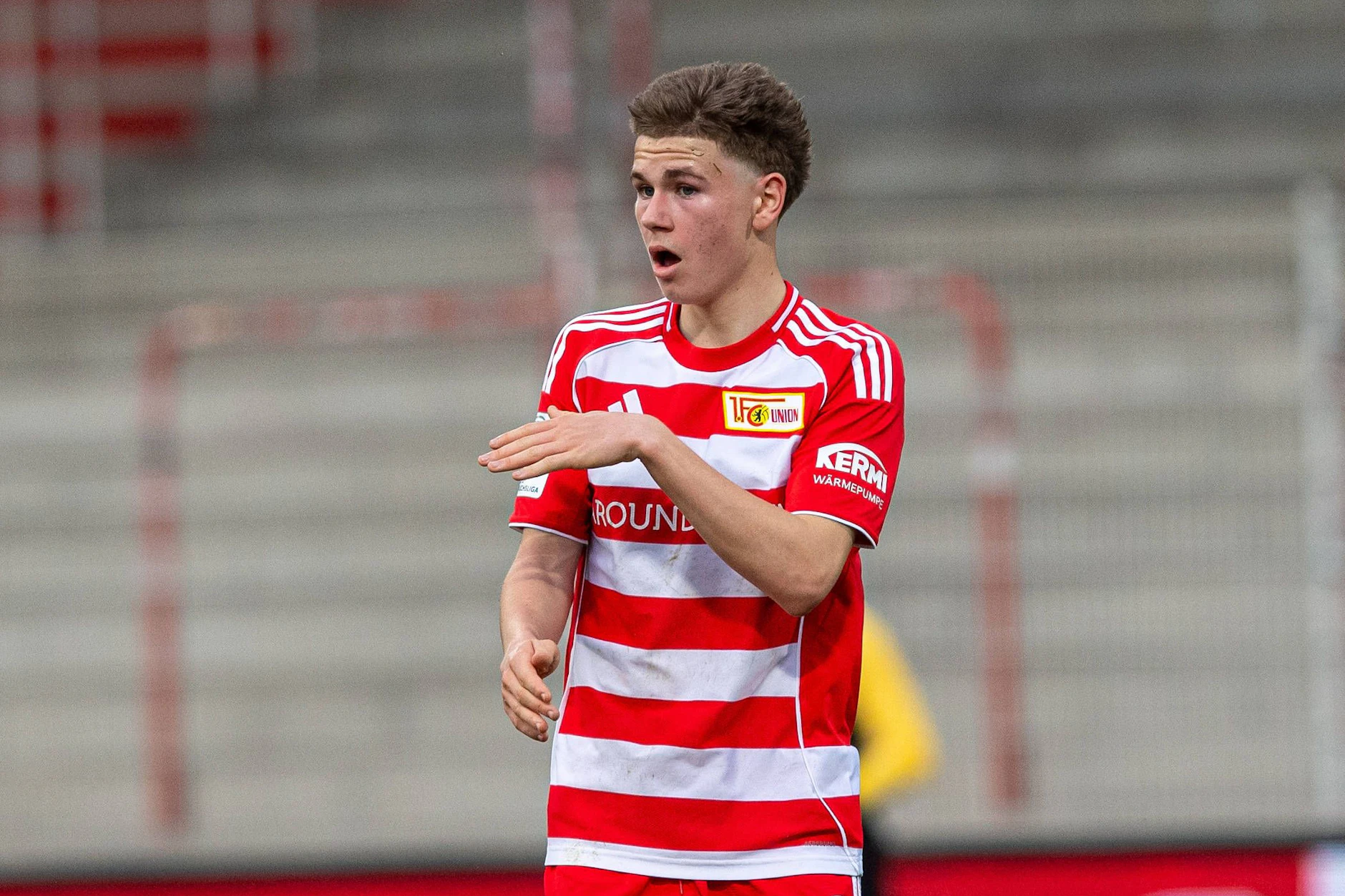 Linus Güther könnte im Saisonendspurt noch zu seinem zweiten Profieinsatz für den 1. FC Union Berlin kommen.