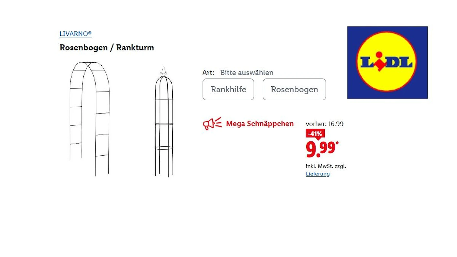 Livarno Rosenbogen/ Rankturm