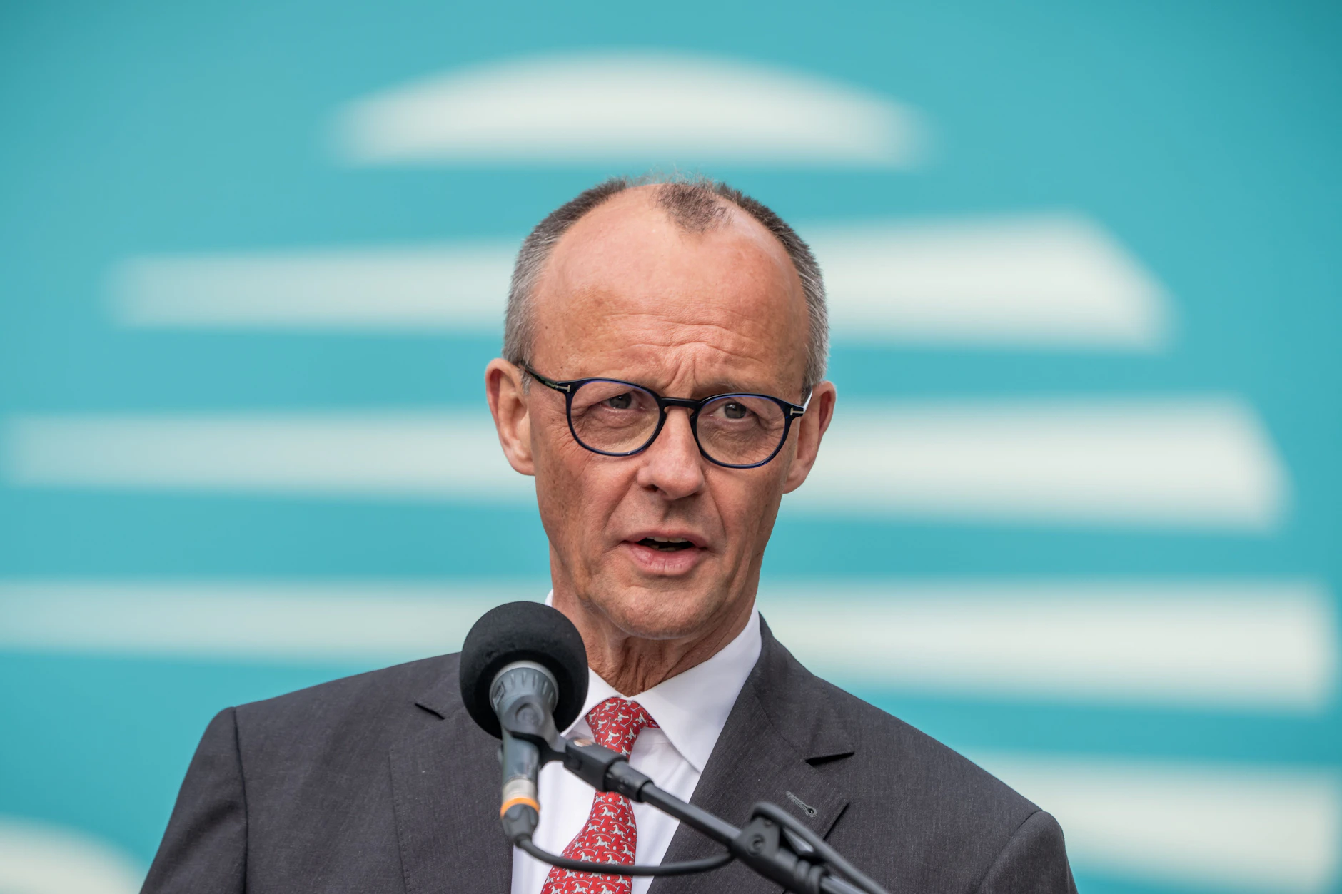 Bundeskanzler Friedrich Merz (CDU) am Montag bei der Klausurtagung des Bundesvorstands von CDU und CSU