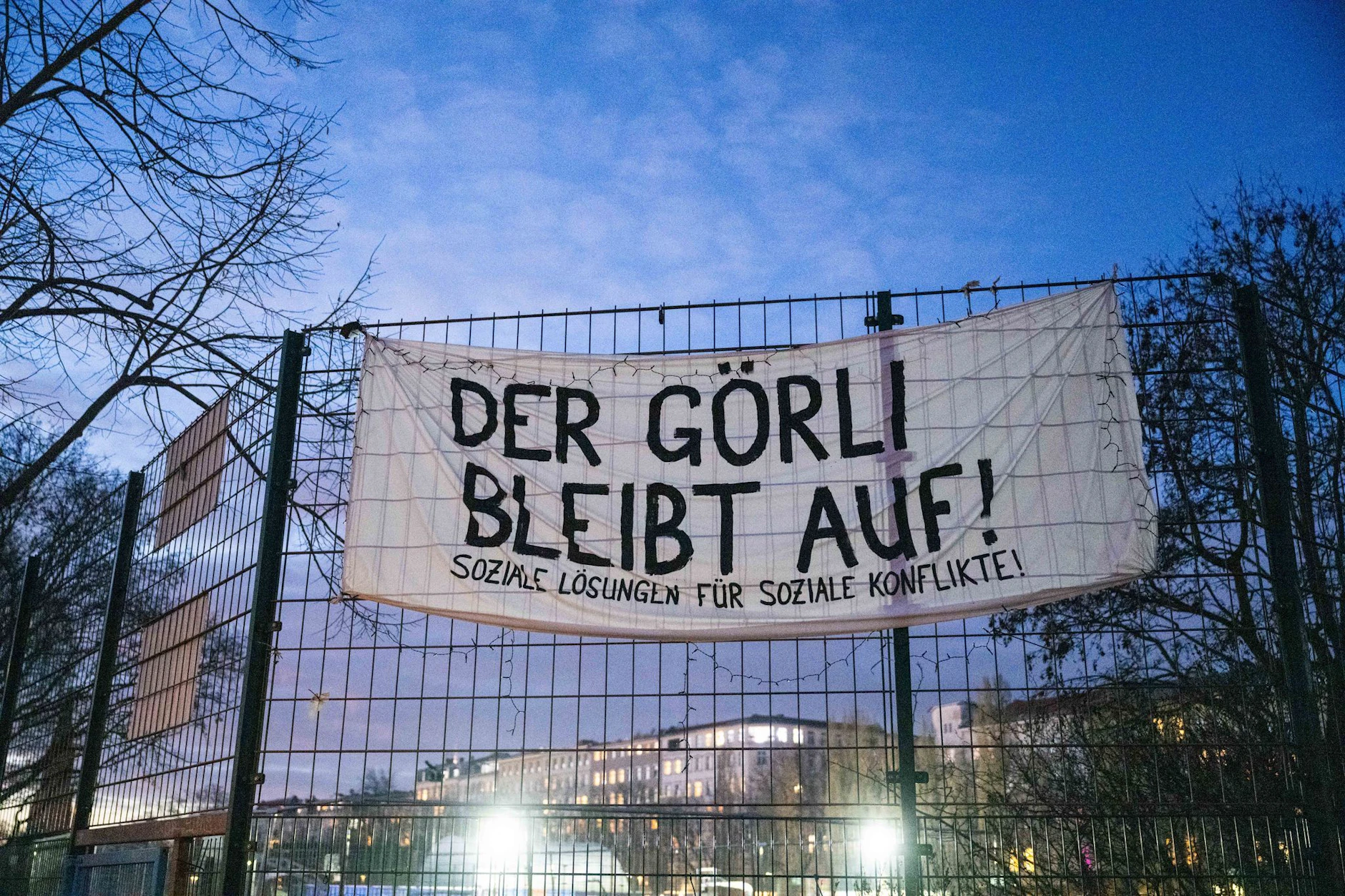Die Gegner der Görli-Schließung sind kreativ.