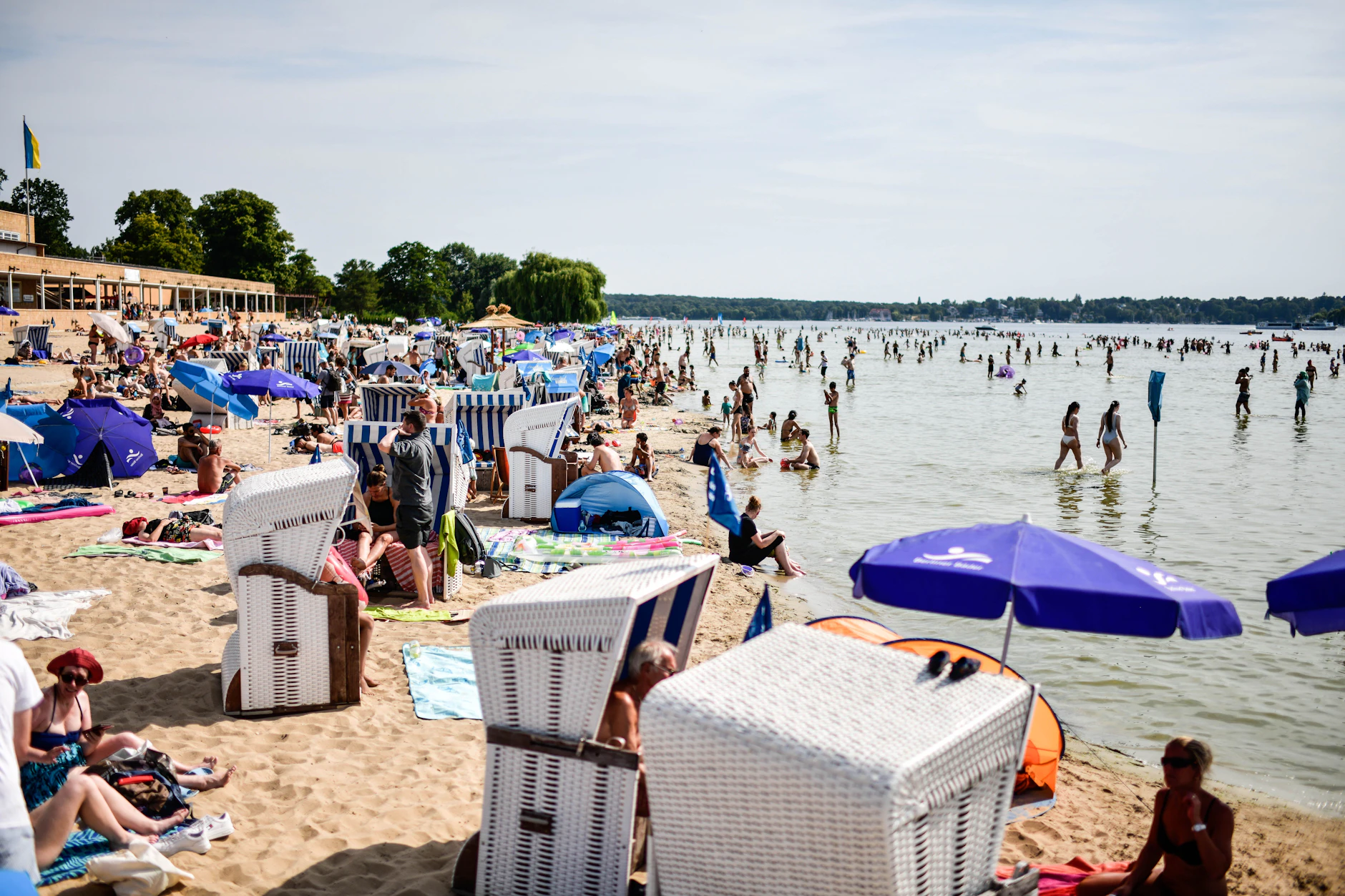 Das Strandbad Wannsee öffnet mit Einschränkungen.