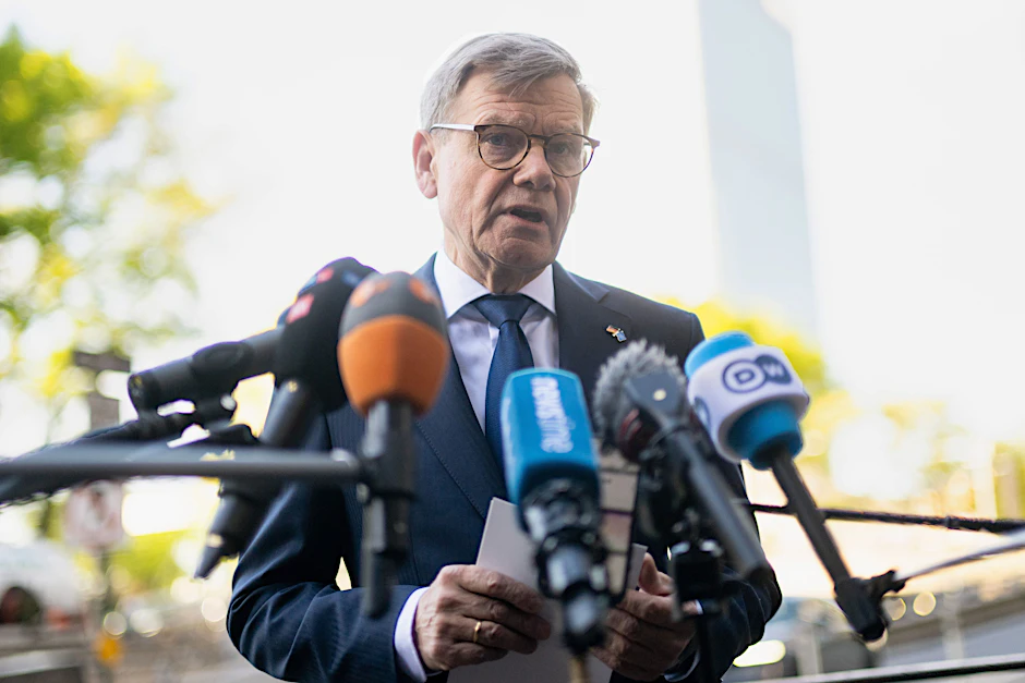 Johann Wadephul (CDU), Außenminister, spricht im Rahmen eines Besuchs bei den Vereinten Nationen in New York.