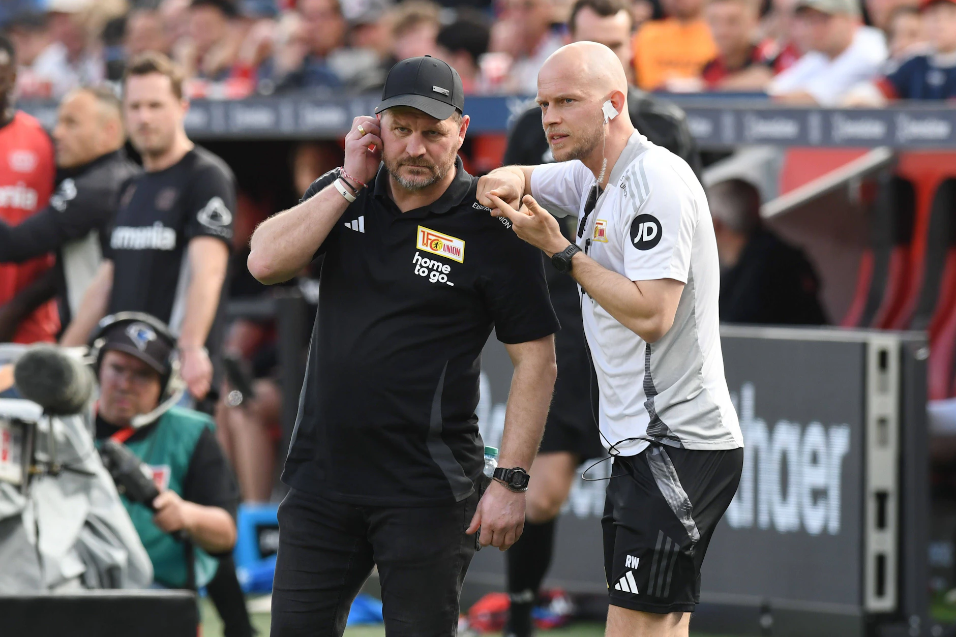 Beim 1. FC Union Berlin war René Wagner (r.) Co-Trainer von Steffen Baumgart.